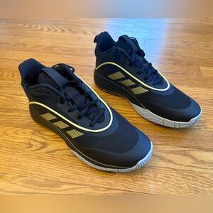 adidas Black and Gold Lightmotion Athletic Shoes
